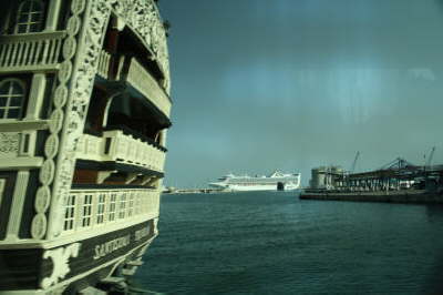 Grand Prncess docked Malaga