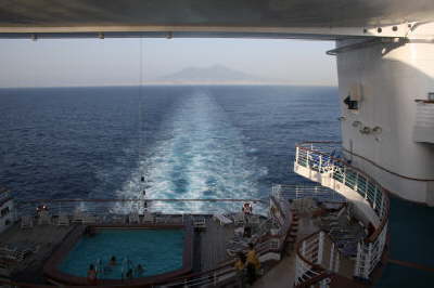 Sailing out of Naples